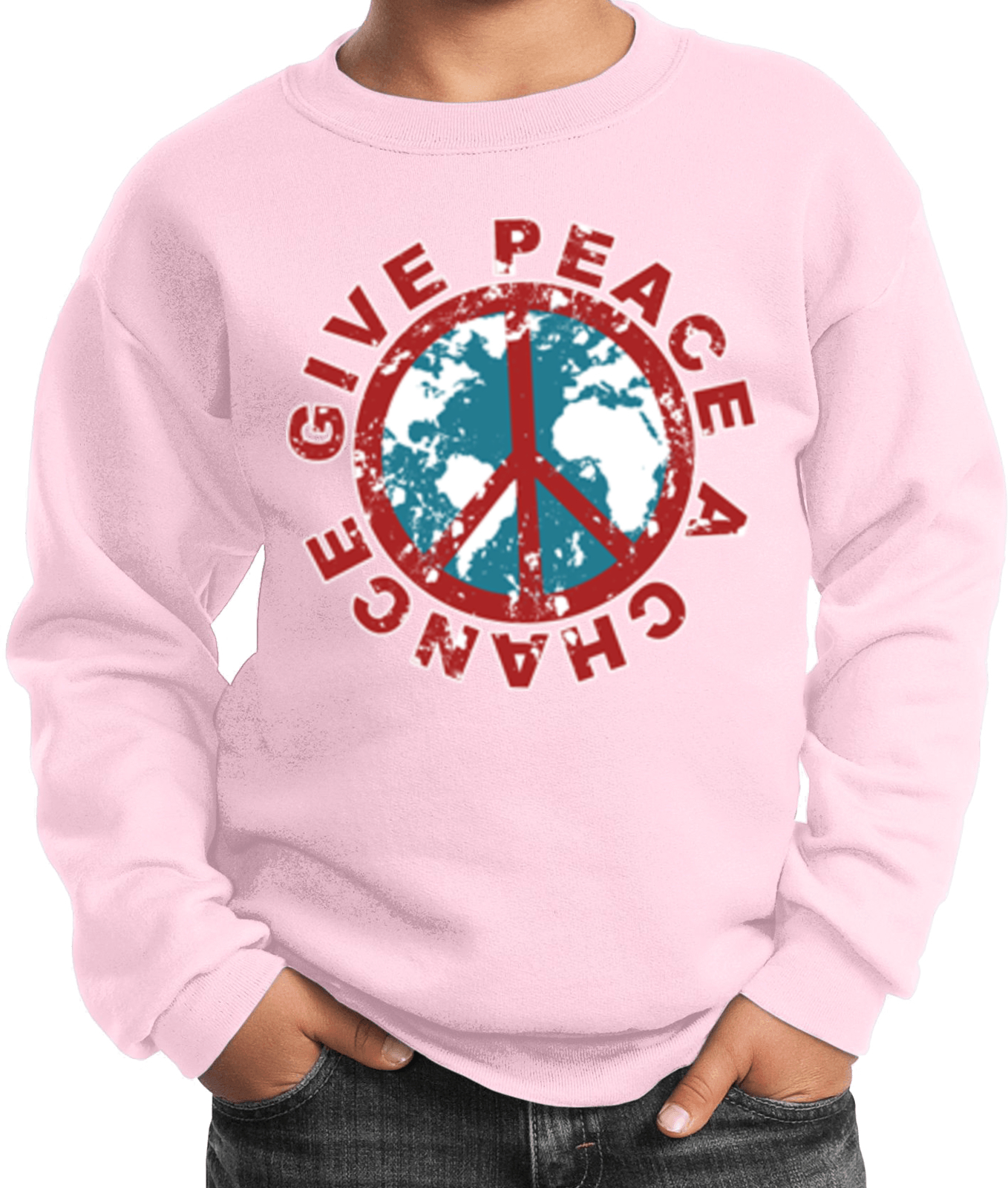 Buy Cool Shirts Kids Peace Sweatshirt Give Peace a Chance - Picture 10 of 13