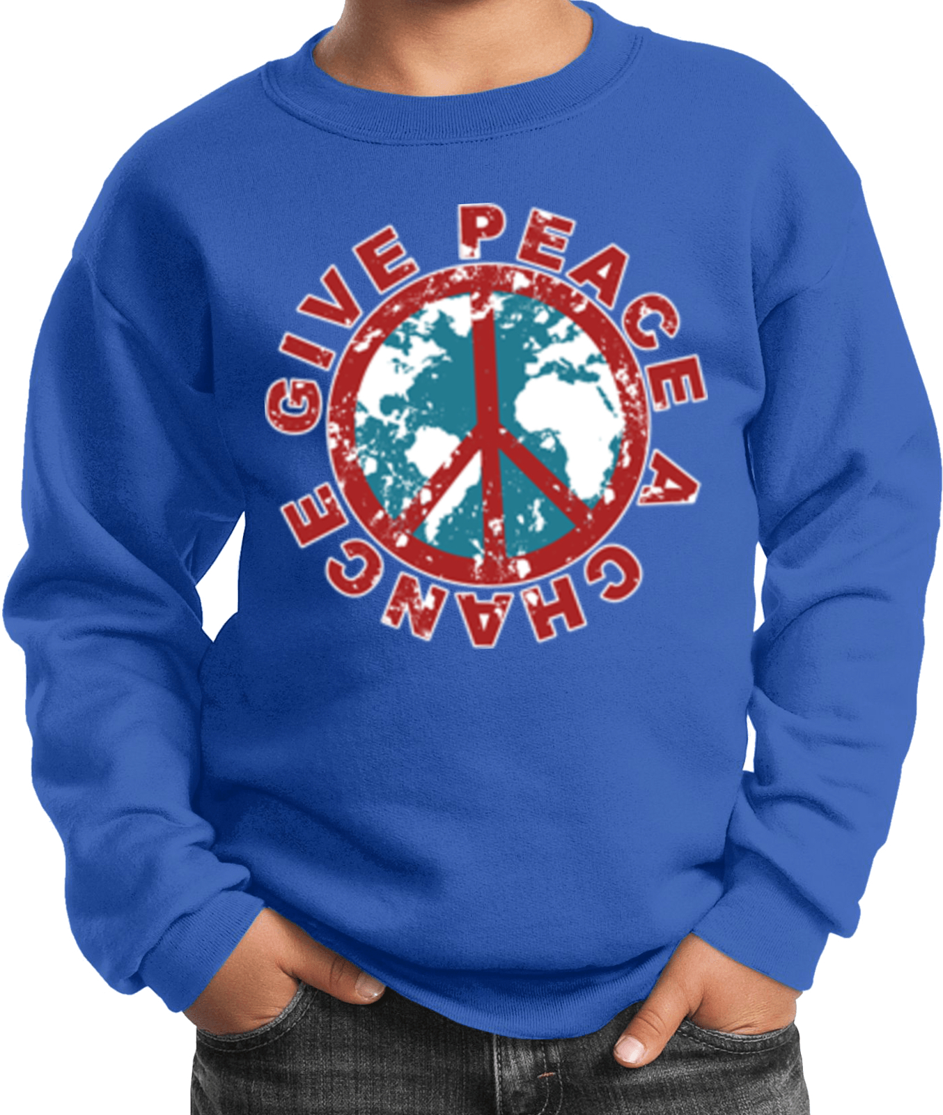 Buy Cool Shirts Kids Peace Sweatshirt Give Peace a Chance - Picture 12 of 13