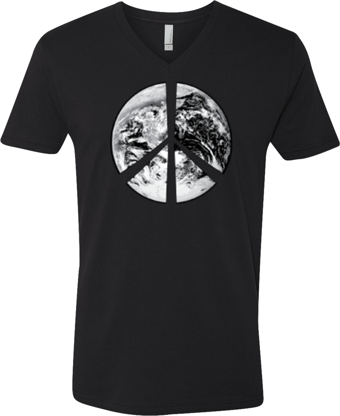 Buy Cool Shirts Peace T-shirt Earth Satellite Symbol V-Neck