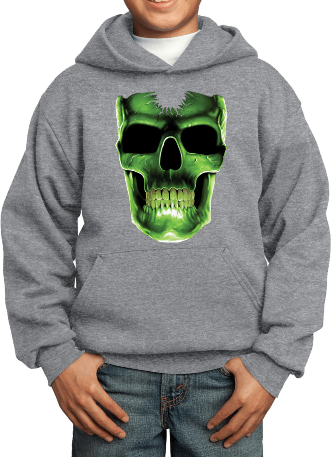 Buy Cool Shirts Kids Halloween Hoodie Glow Bones - Picture 2 of 15