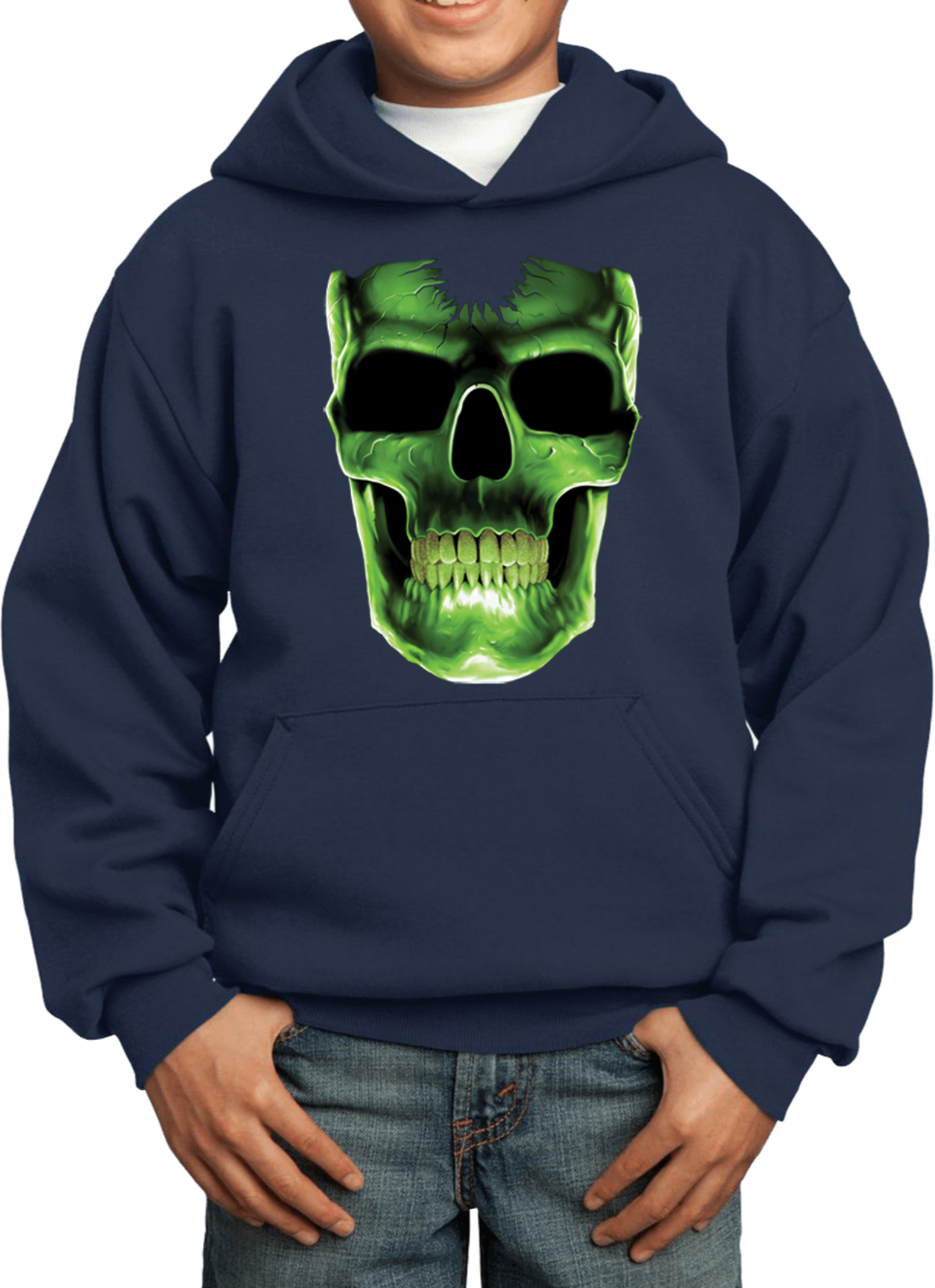 Buy Cool Shirts Kids Halloween Hoodie Glow Bones - Picture 9 of 15