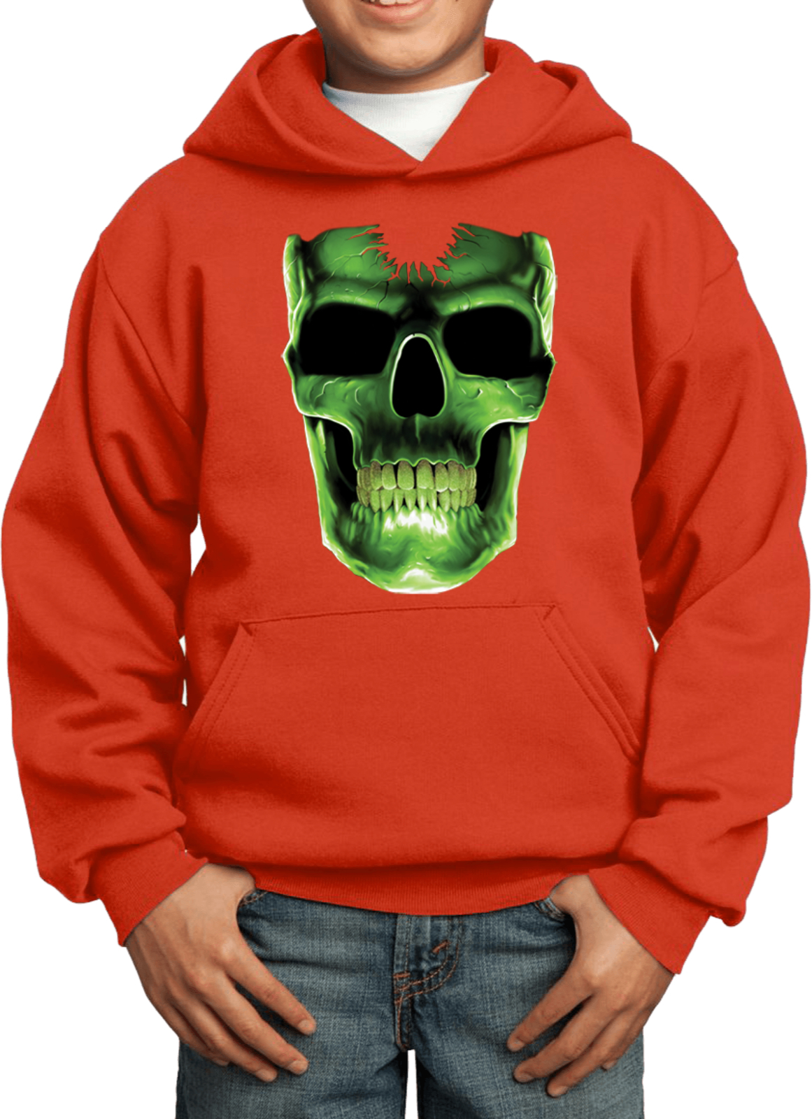 Buy Cool Shirts Kids Halloween Hoodie Glow Bones - Picture 12 of 15