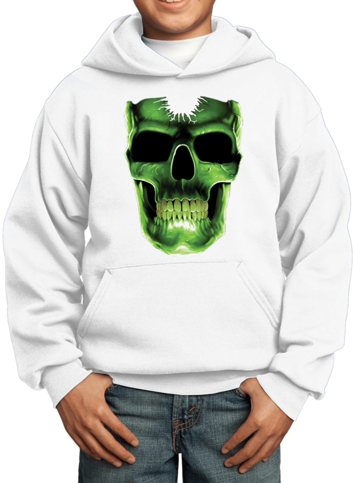 Buy Cool Shirts Kids Halloween Hoodie Glow Bones - Picture 15 of 15