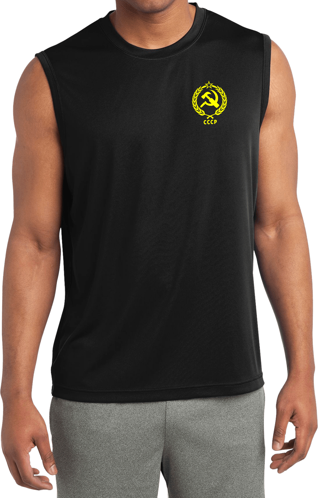 Buy Cool Shirts CCCP T-shirt Crest Pocket Print Sleeveless Competitor Tee