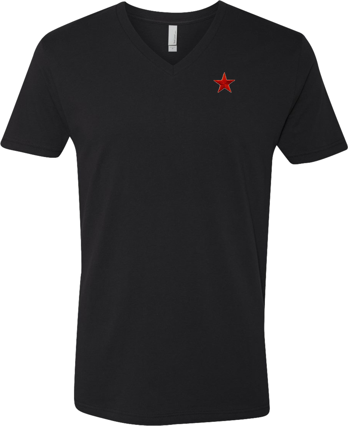 Buy Cool Shirts Red Star Patch Pocket Print V-Neck Shirt