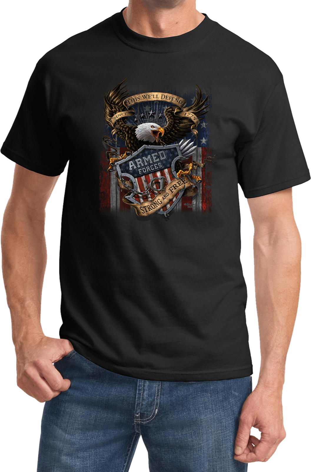 Buy Cool Shirts USA Armed Forces Shirt