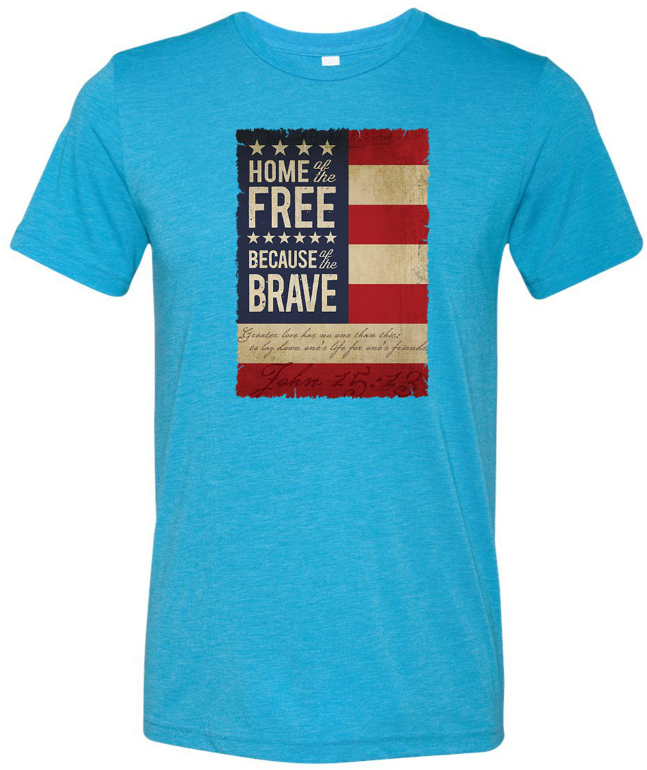 Buy Cool Shirts USA T-shirt Home of the Brave Tri Blend Tee