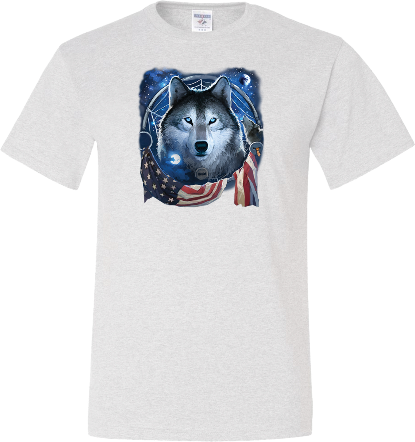 Buy Cool Shirts USA Wolf Dream Flag Tall Shirt