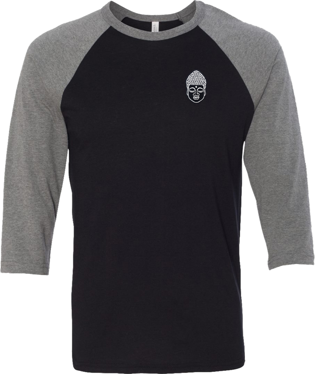 Buy Cool Shirts Yoga Buddha Head Patch Pocket Print Raglan Shirt
