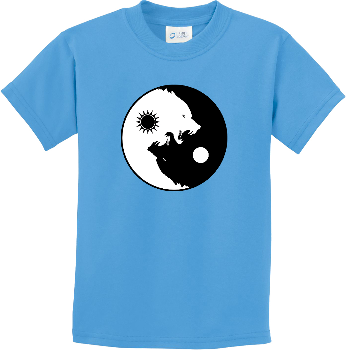 Buy Cool Shirts Yin Yang Wolves Yoga Youth Kids Shirt - Picture 2 of 25