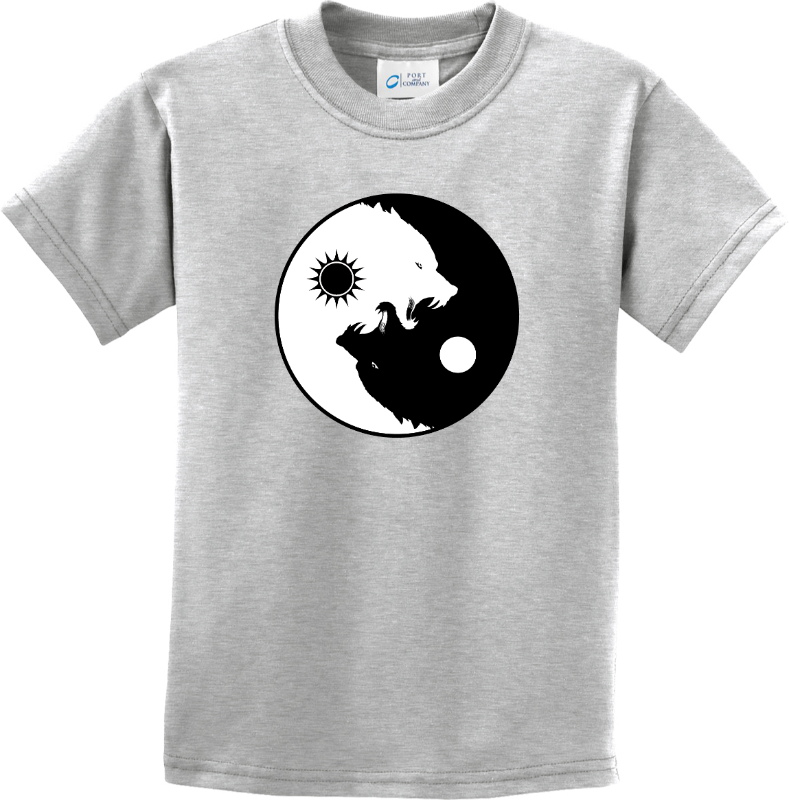 Buy Cool Shirts Yin Yang Wolves Yoga Youth Kids Shirt - Picture 3 of 25