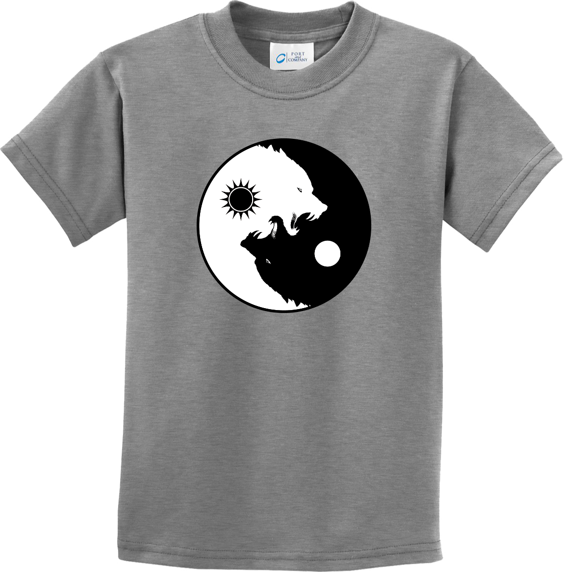 Buy Cool Shirts Yin Yang Wolves Yoga Youth Kids Shirt - Picture 4 of 25