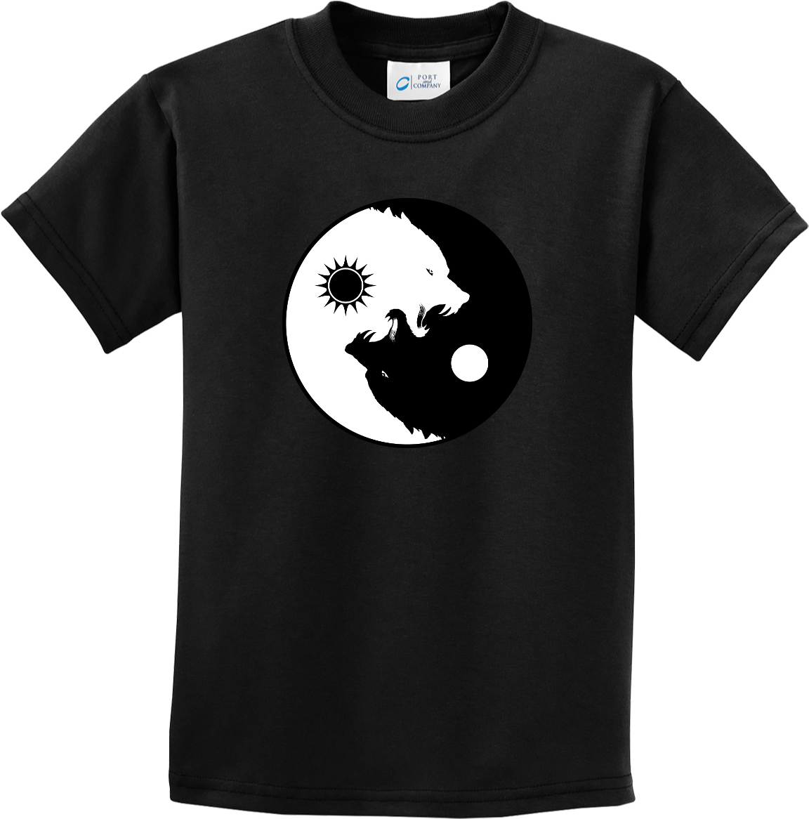 Buy Cool Shirts Yin Yang Wolves Yoga Youth Kids Shirt - Picture 5 of 25