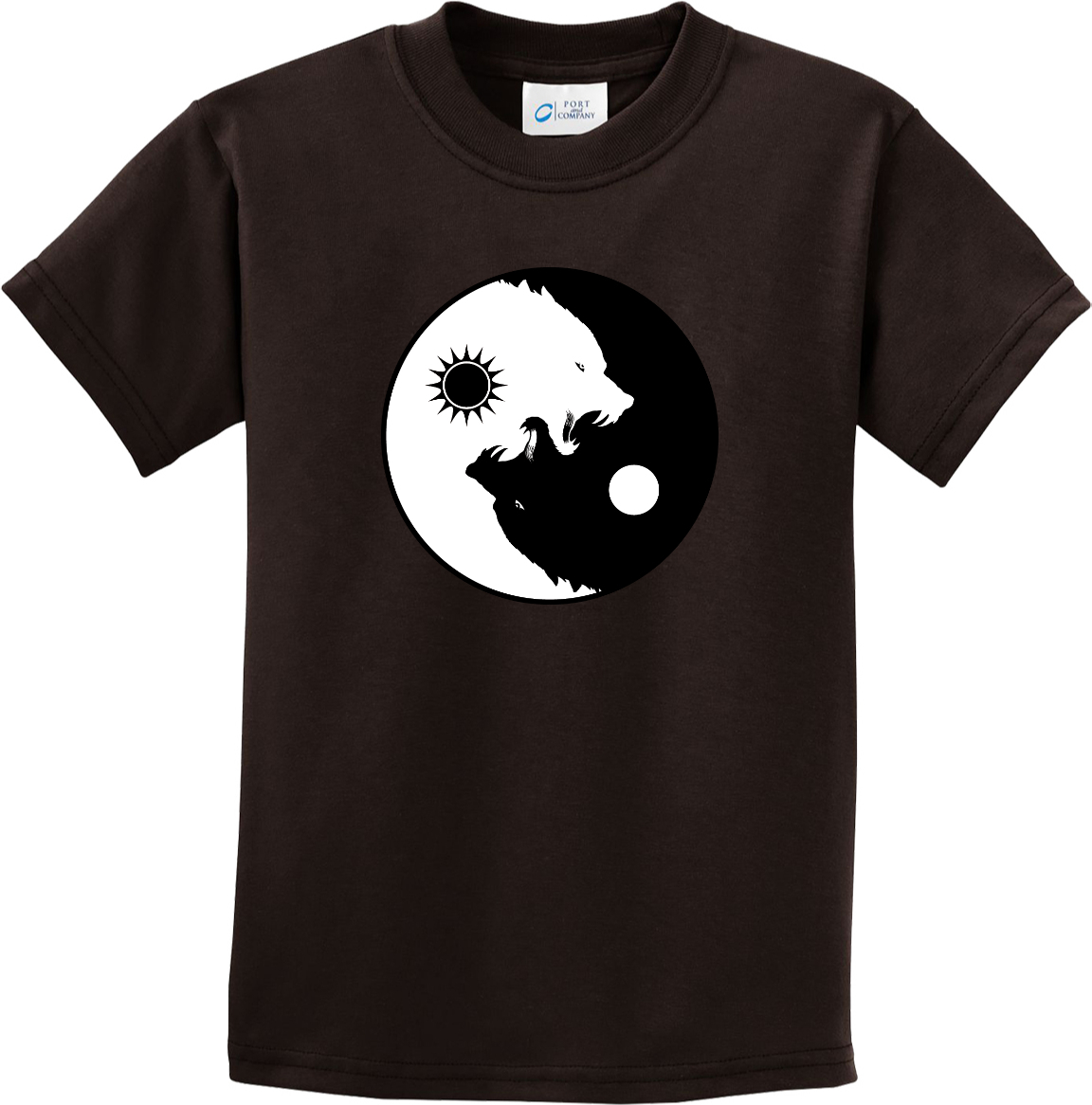 Buy Cool Shirts Yin Yang Wolves Yoga Youth Kids Shirt - Picture 6 of 25