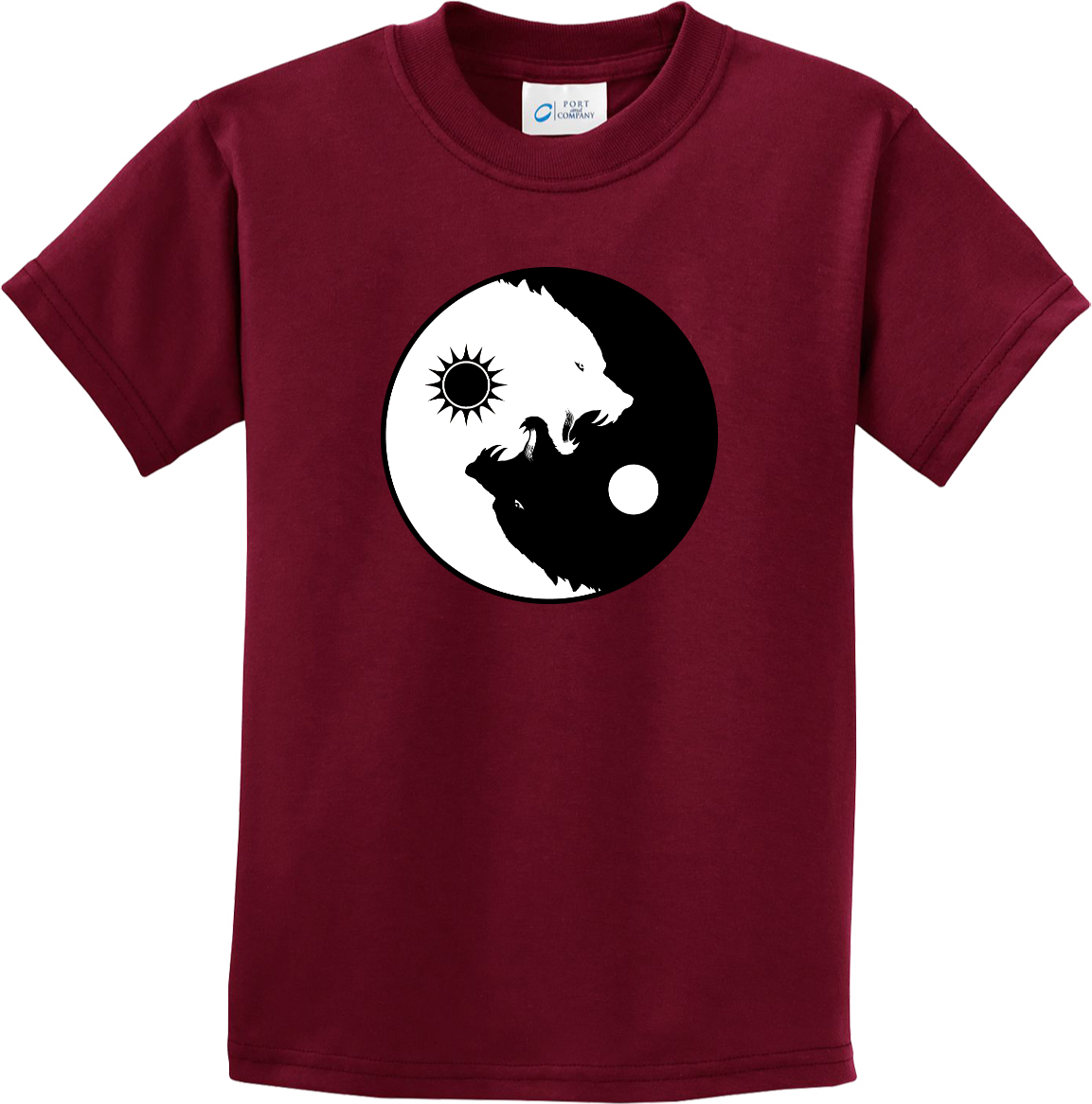 Buy Cool Shirts Yin Yang Wolves Yoga Youth Kids Shirt - Picture 7 of 25