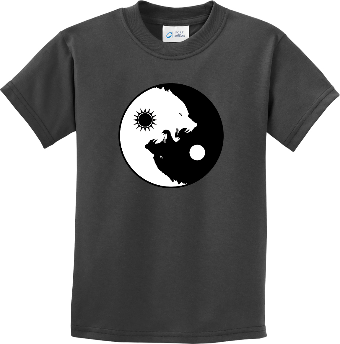 Buy Cool Shirts Yin Yang Wolves Yoga Youth Kids Shirt - Picture 8 of 25