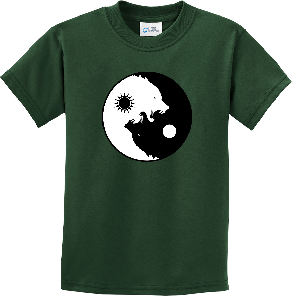 Buy Cool Shirts Yin Yang Wolves Yoga Youth Kids Shirt - Picture 9 of 25