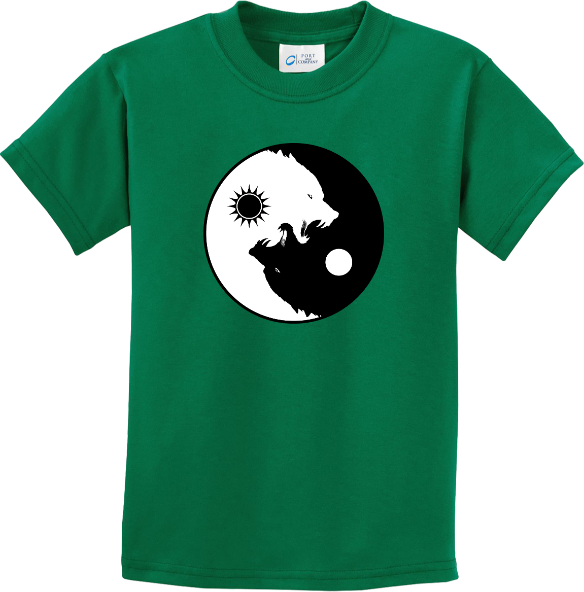 Buy Cool Shirts Yin Yang Wolves Yoga Youth Kids Shirt - Picture 10 of 25