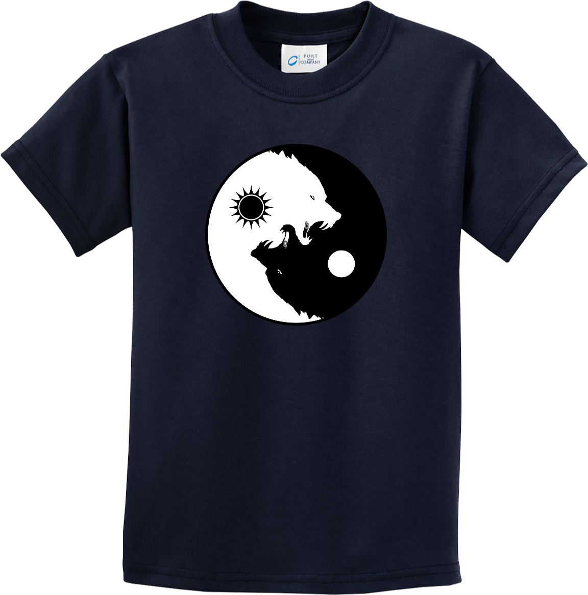 Buy Cool Shirts Yin Yang Wolves Yoga Youth Kids Shirt - Picture 14 of 25