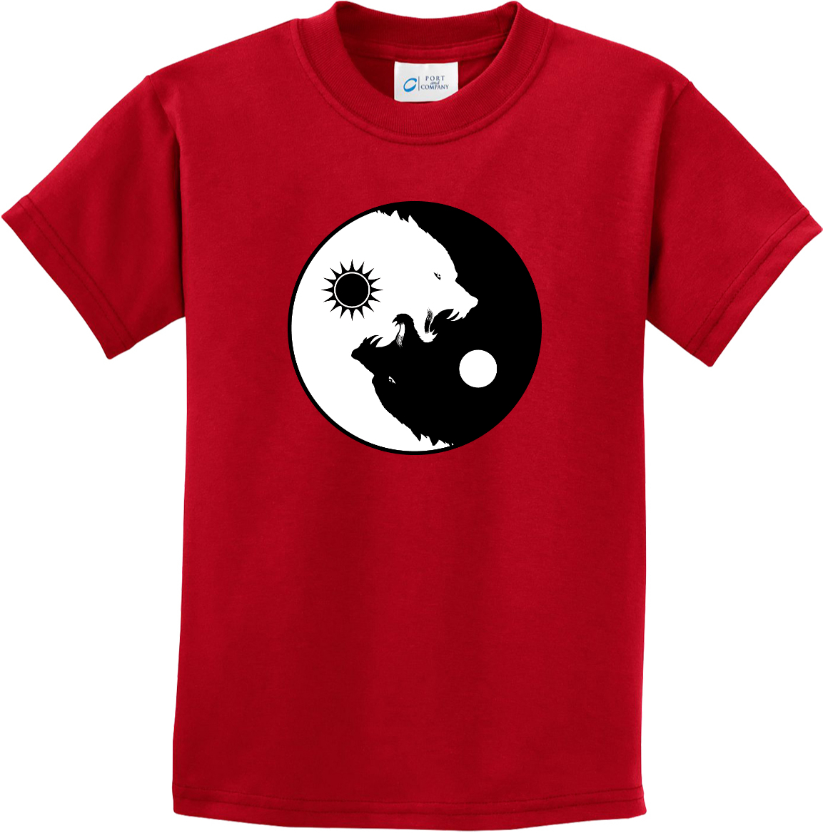 Buy Cool Shirts Yin Yang Wolves Yoga Youth Kids Shirt - Picture 18 of 25