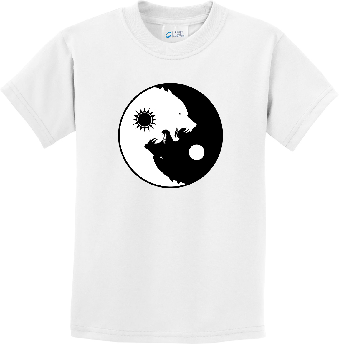 Buy Cool Shirts Yin Yang Wolves Yoga Youth Kids Shirt - Picture 24 of 25