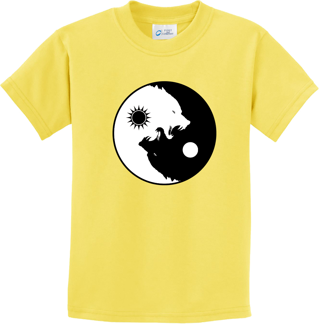 Buy Cool Shirts Yin Yang Wolves Yoga Youth Kids Shirt - Picture 25 of 25