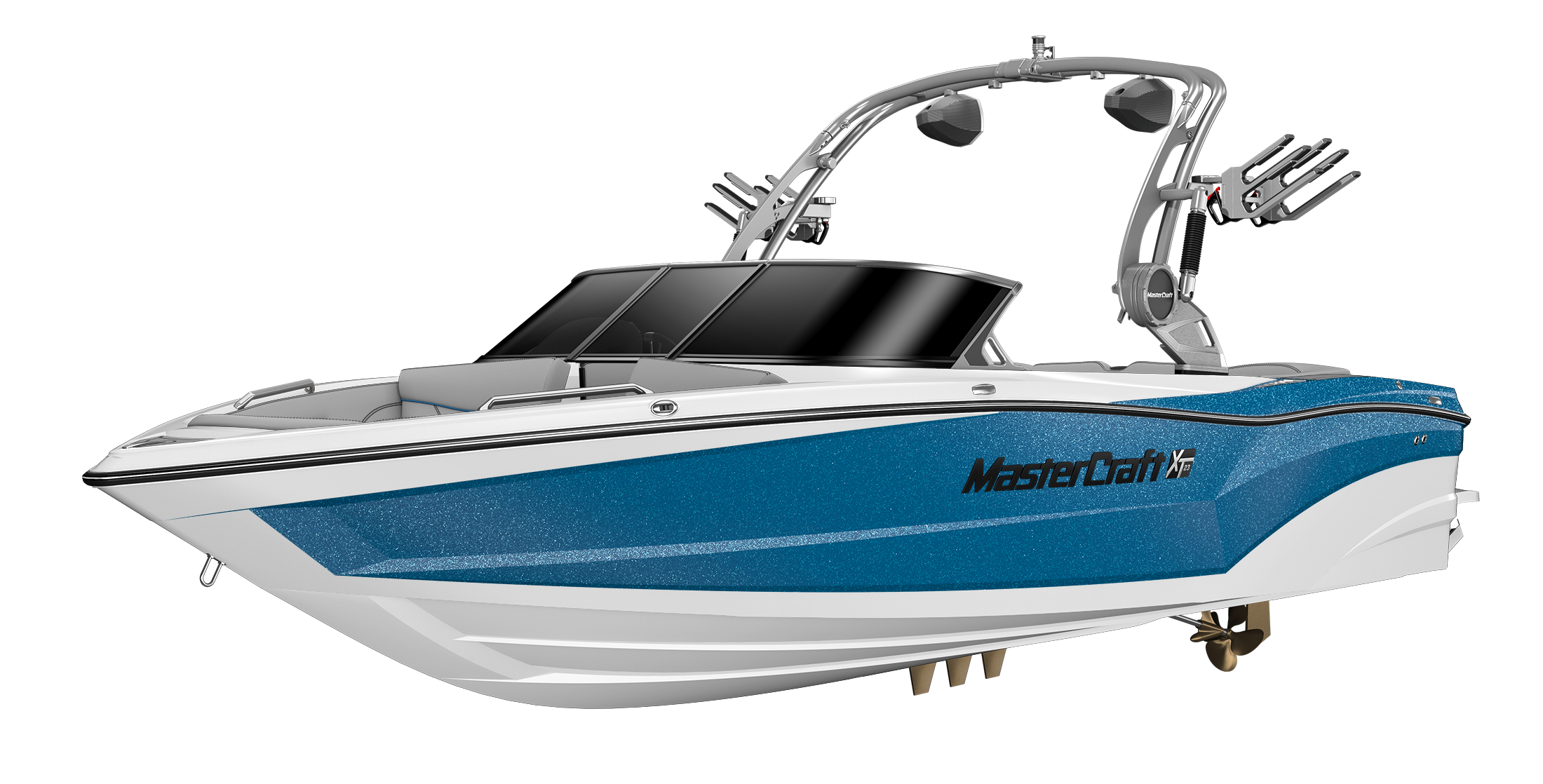 2021 MasterCraft XT23 W/JET STREAM BLUE FLAKE Cali Marine