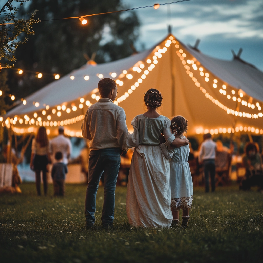 Stretch tent marquee