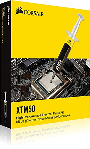 Pasta compuesta térmica de alto rendimiento Corsair XTM50 | CPU/GPU de impedancia térmica ultrabaja | 5 gramos | con aplicador