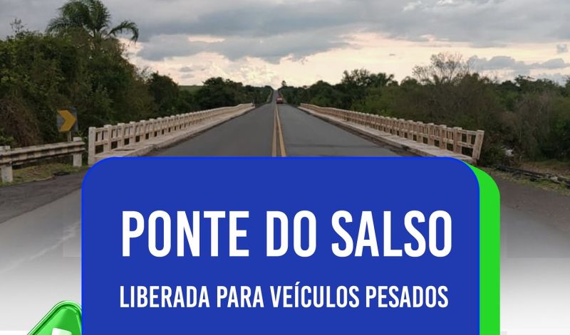 Foto de capa da notícia: DNIT libera tráfego de veículos pesados na ponte do Arroio do Salso