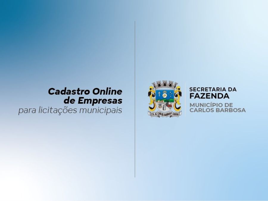 Foto de capa da notícia Carlos Barbosa lança o Cadastro Online de Empresas para licitações municipais