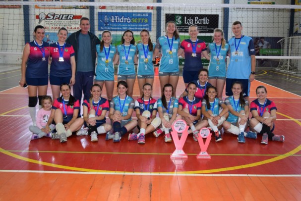 Foto de capa da notícia: Vôlei Nova Petrópolis - Infantil A vence o Municipal Feminino