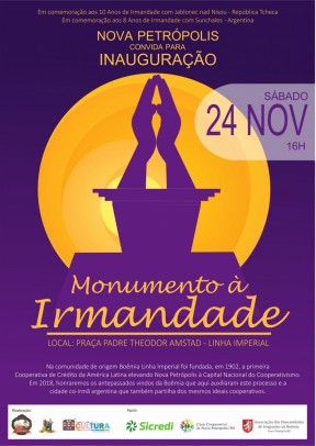 Foto de capa da notícia: Monumento à Irmandade será inaugurado em Nova Petrópolis