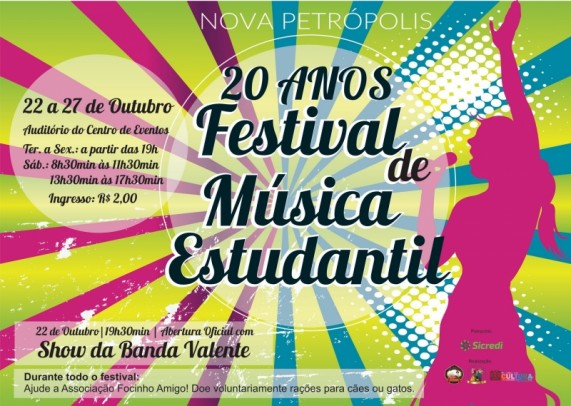 Foto de capa da notícia: Nova Petrópolis celebra 20 anos do Festival de Música Estudantil