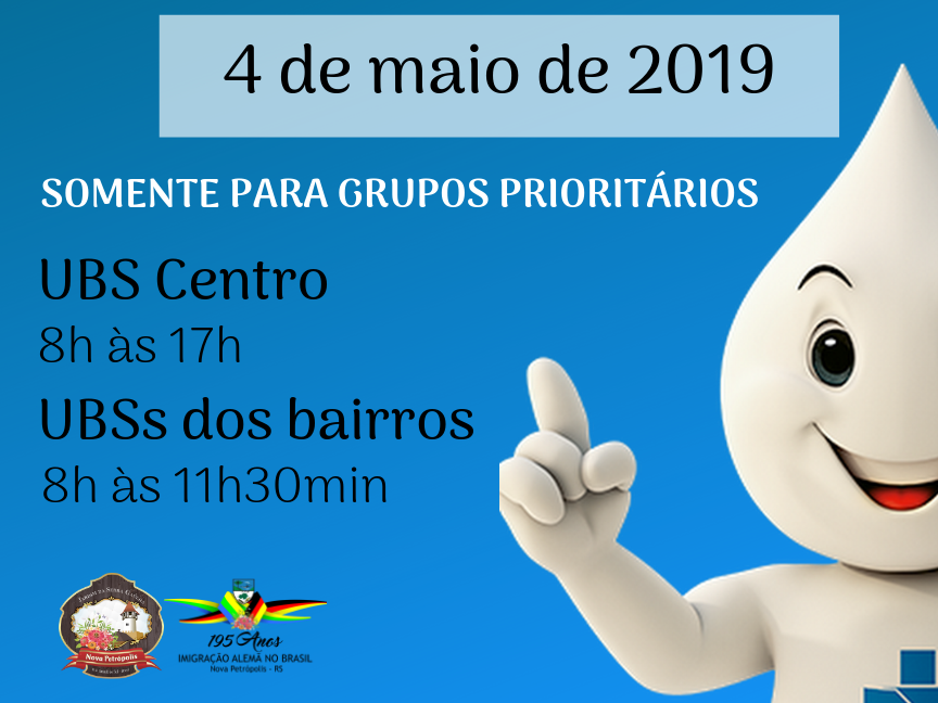 Foto de capa da notícia: 4 de maio é Dia “D” de Vacinação Contra a Influenza