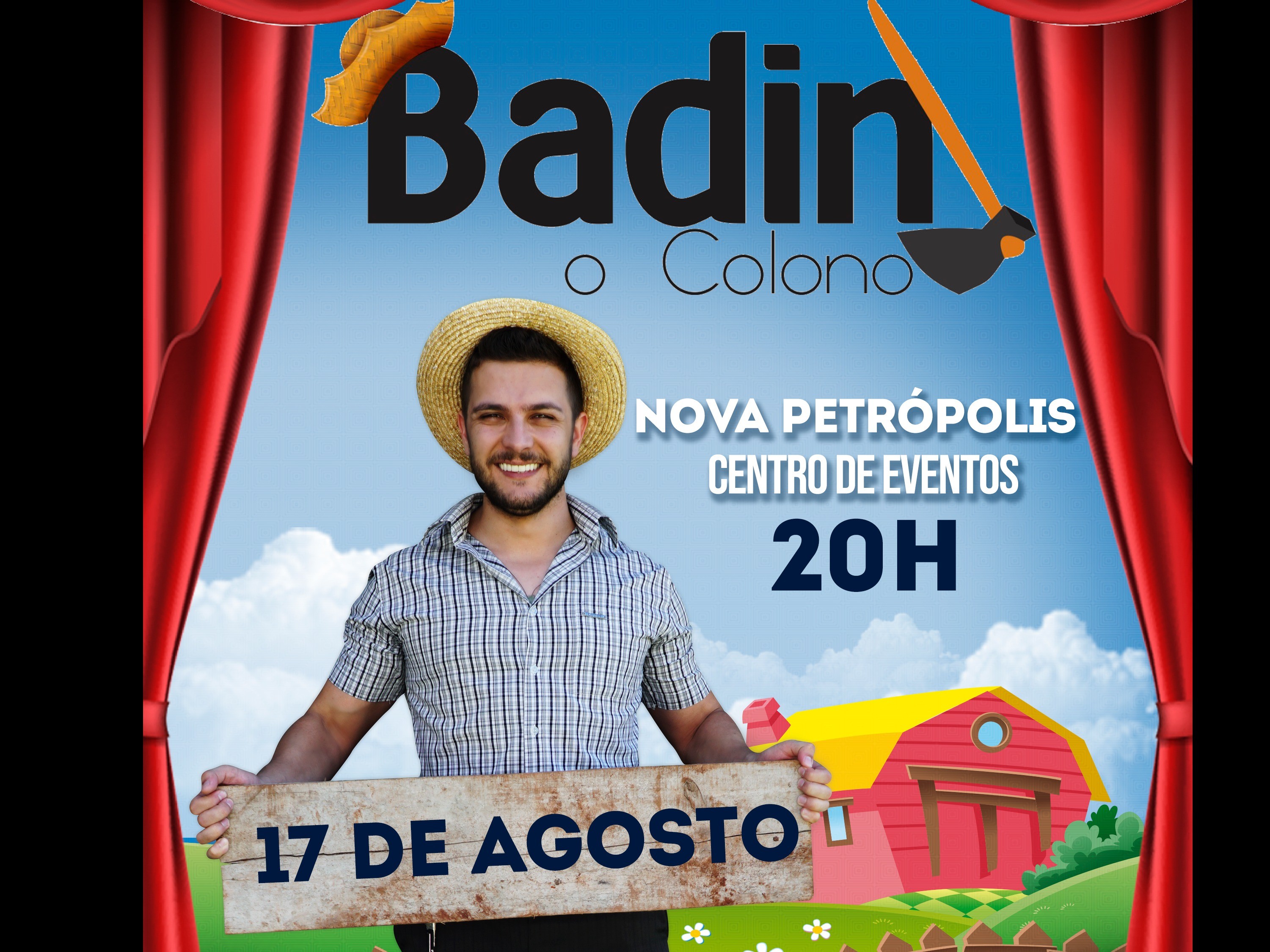 Foto de capa da notícia: Nova Petrópolis recebe o show de humor “Badin: o colono”