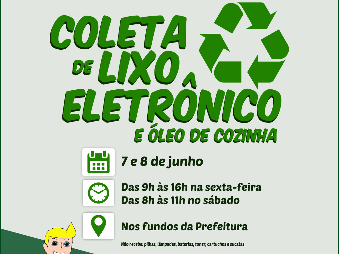 Foto de capa da notícia: Nova Petrópolis promove Coleta de Lixo Eletrônico dias 7 e 8 de junho