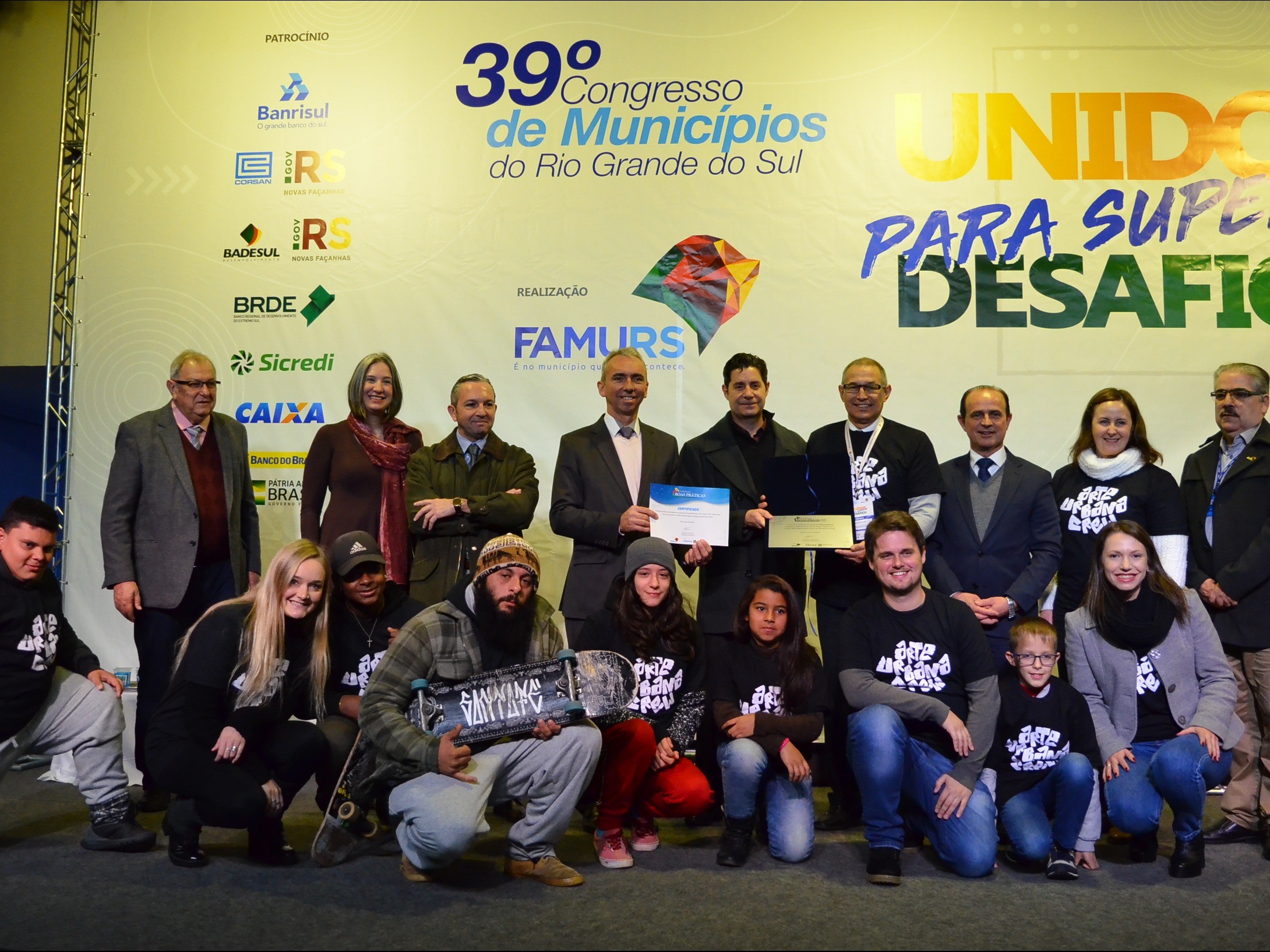 Foto de capa da notícia: Projeto Arte Urbana de Nova Petrópolis recebe Prêmio FAMURS de Boas Práticas