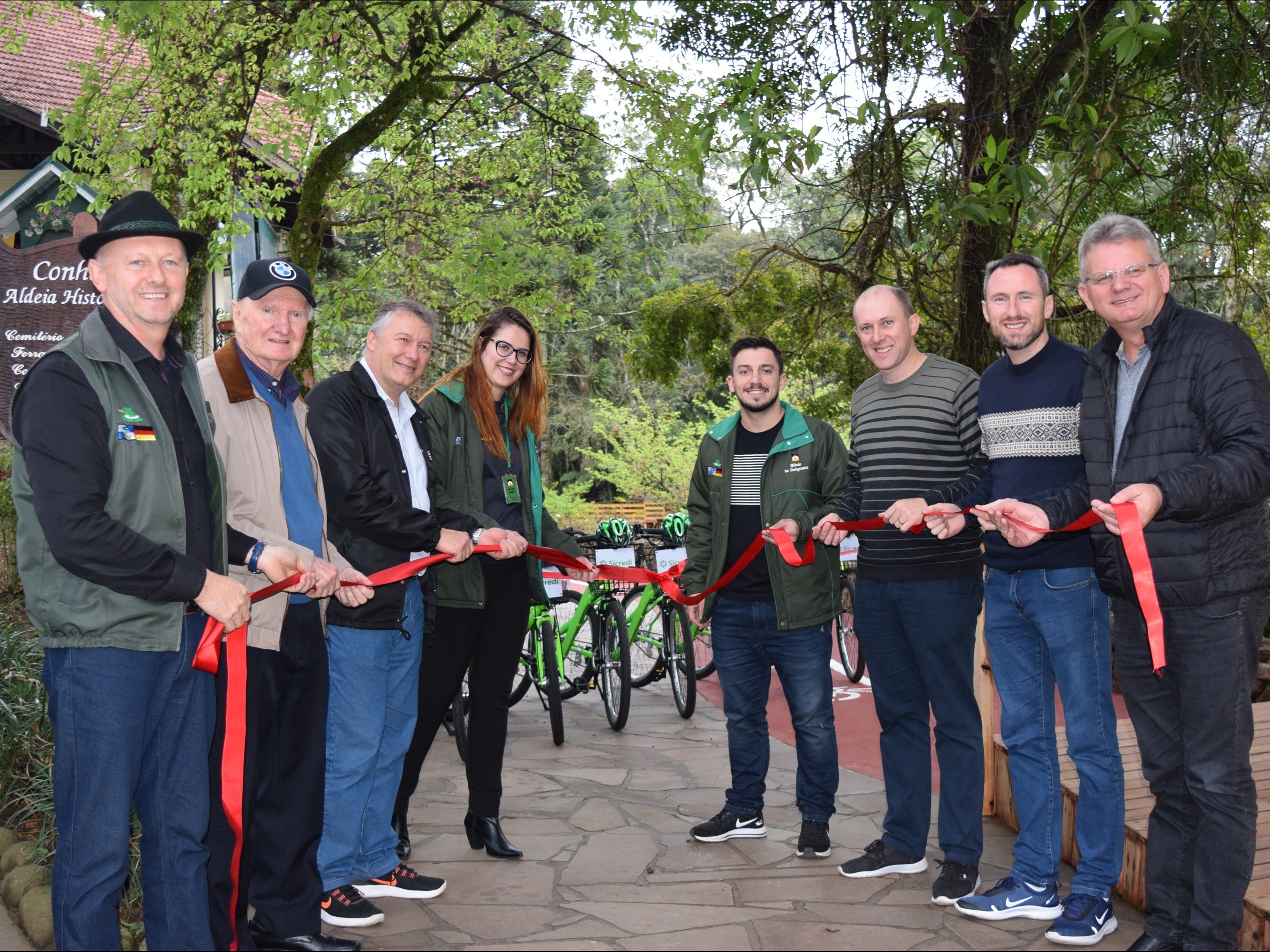 Foto de capa da notícia: Inaugurada ciclovia do Parque Aldeia do Imigrante