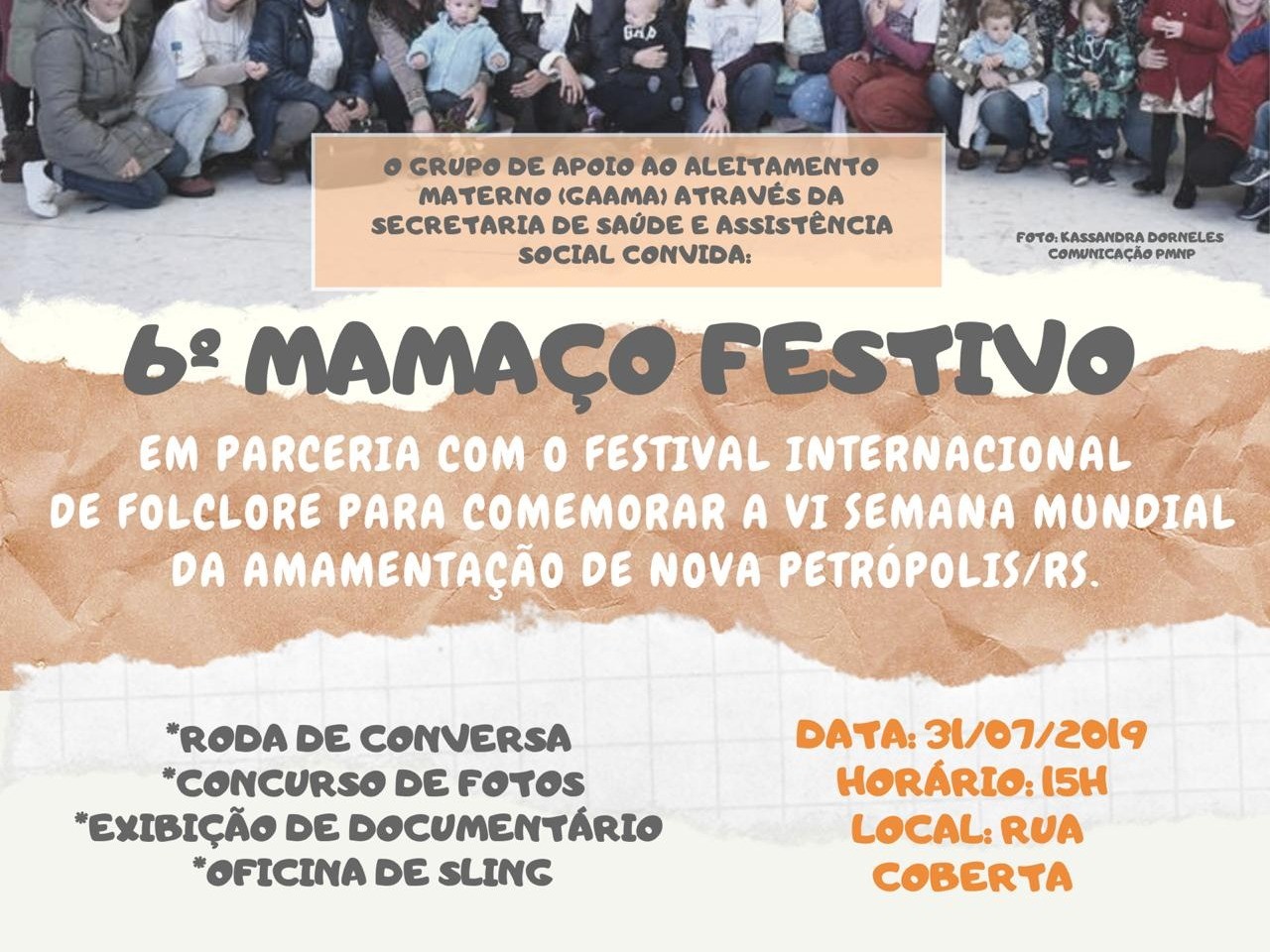 Foto de capa da notícia: Nova Petrópolis promove o 6º Mamaço Festivo na Rua Coberta