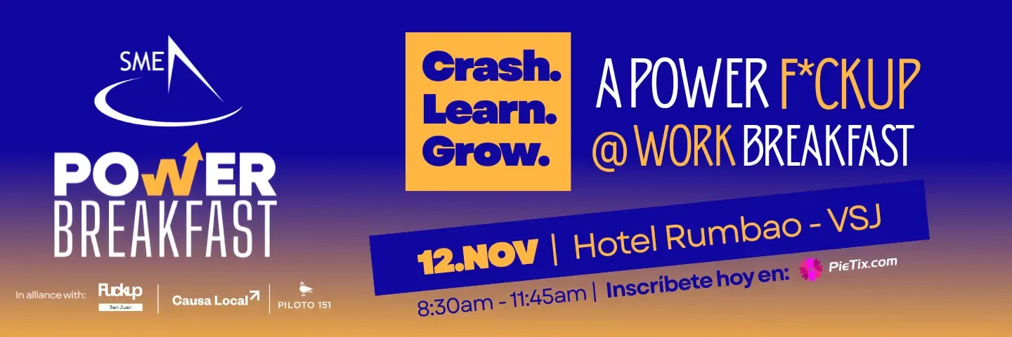 SME Power F*ckUP at Work Breakfast: Crash. Learn. Grow.