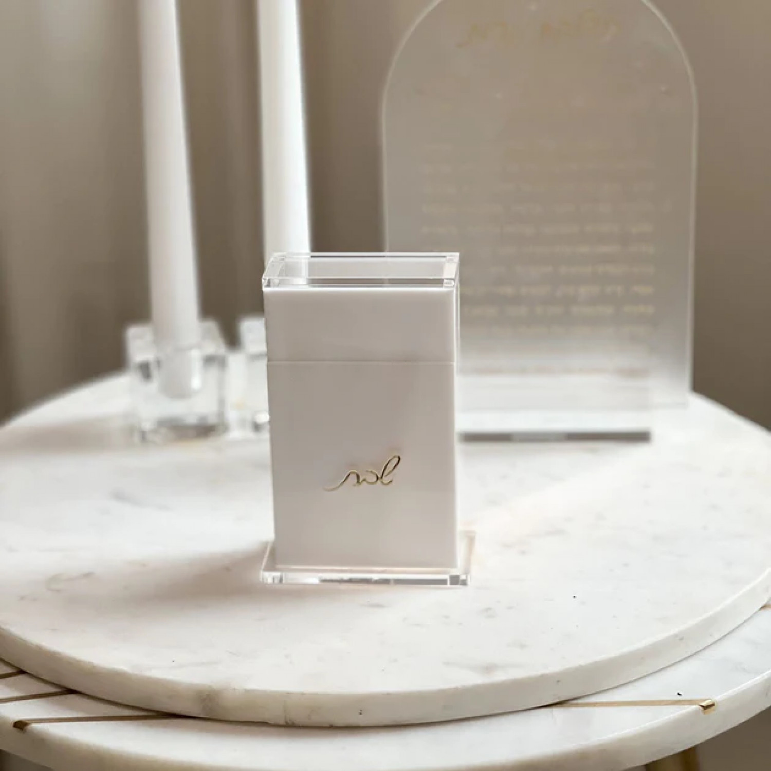 Matchbox Holder - Acrylic Gold | Eichlers