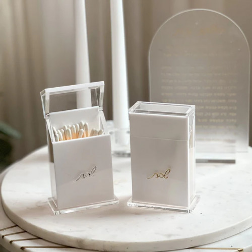 Matchbox Holder - Acrylic Gold | Eichlers