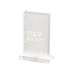 Matches Holder Perspex Silver Glitter