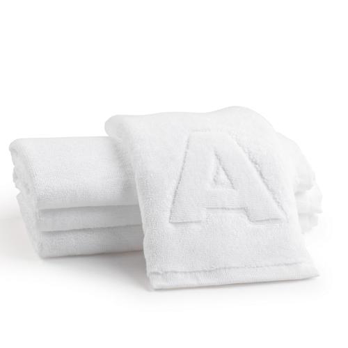 Waterdale Collection Initial Embossed Finger Towel
