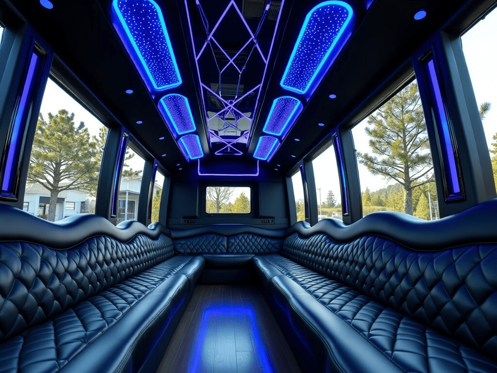 price 4 limo bus interior