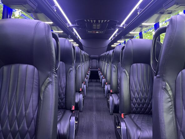 price4limo charter bus interior
