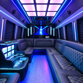 40-50 Passenger Party Buses interior