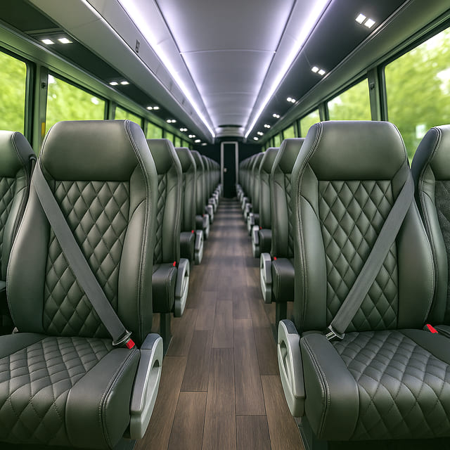 47-56 Passenger Charter Buses interior