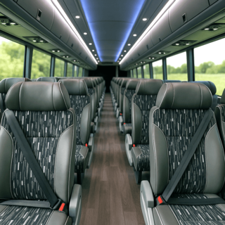 56 Passenger Motor Coaches interior